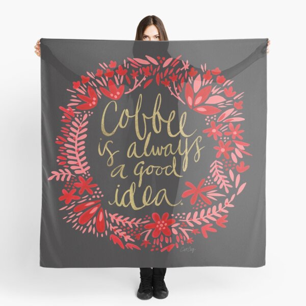 Coffee on Charcoal Scarf