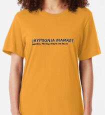 Cryptonia Market! Slim Fit T-Shirt
