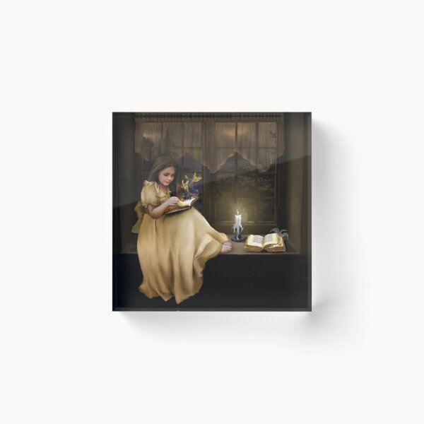 The Magic of Books Acrylic Block