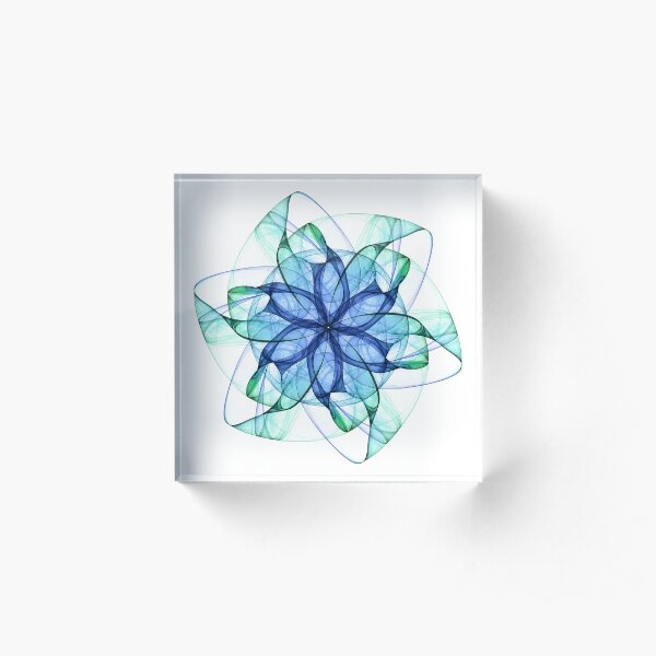 Gossamer Pinwheel Acrylic Block
