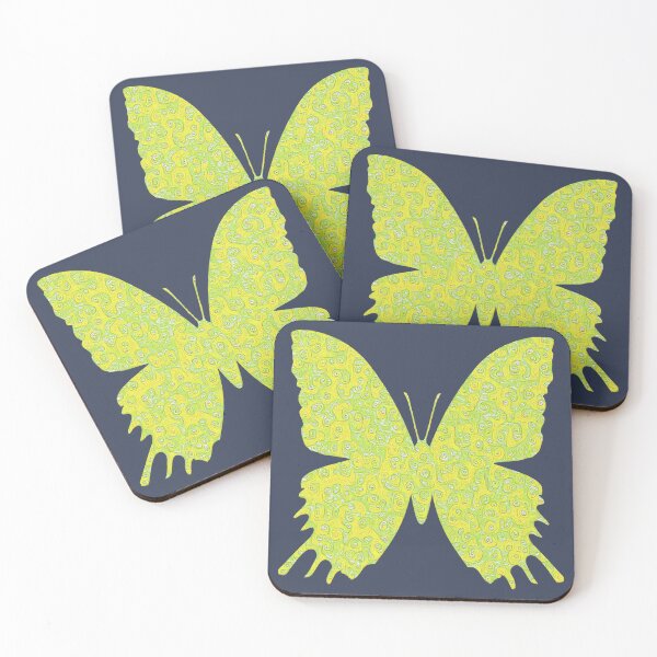 Item preview, #DeepDream Lemon Lime color Butterfly designed and sold by blackhalt.