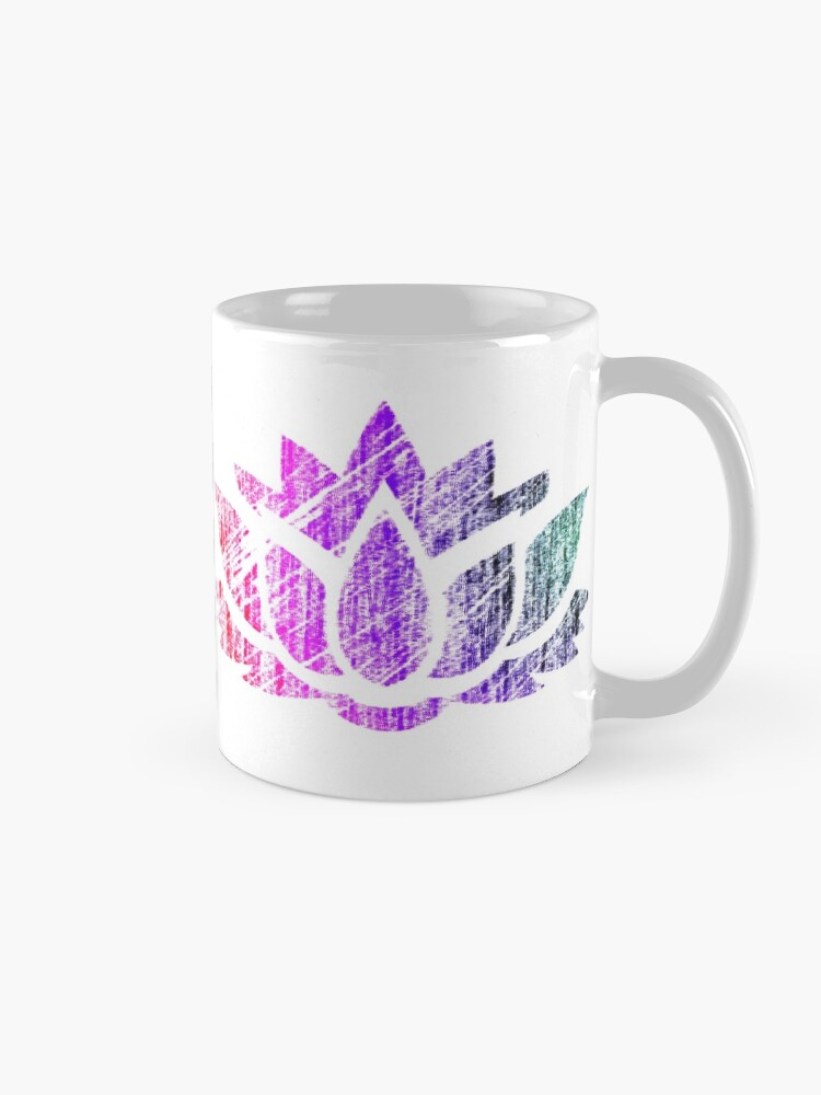 Alternate view of Yoga Lotus Flower Design Coffee Mug