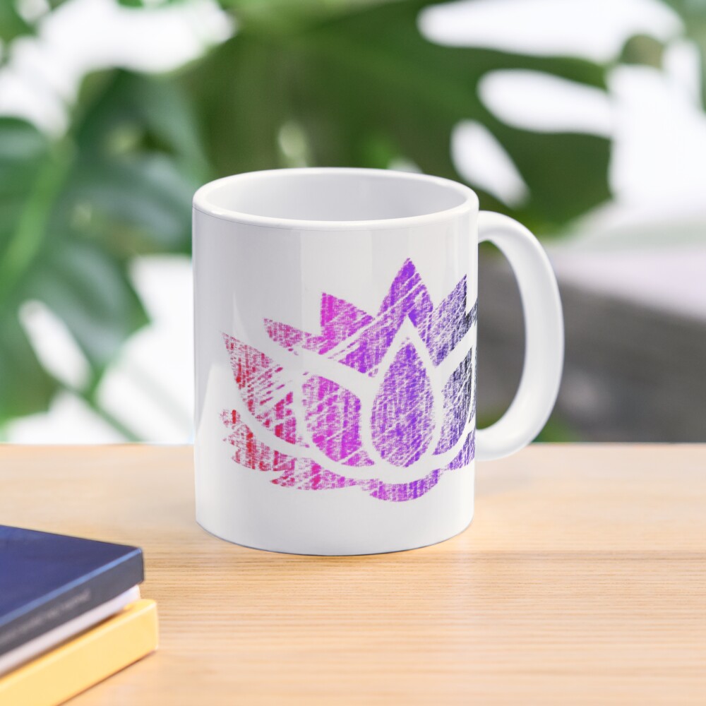 Yoga Lotus Flower Design Coffee Mug