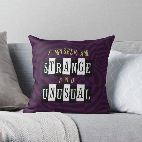 Strange and Unusual Throw Pillow