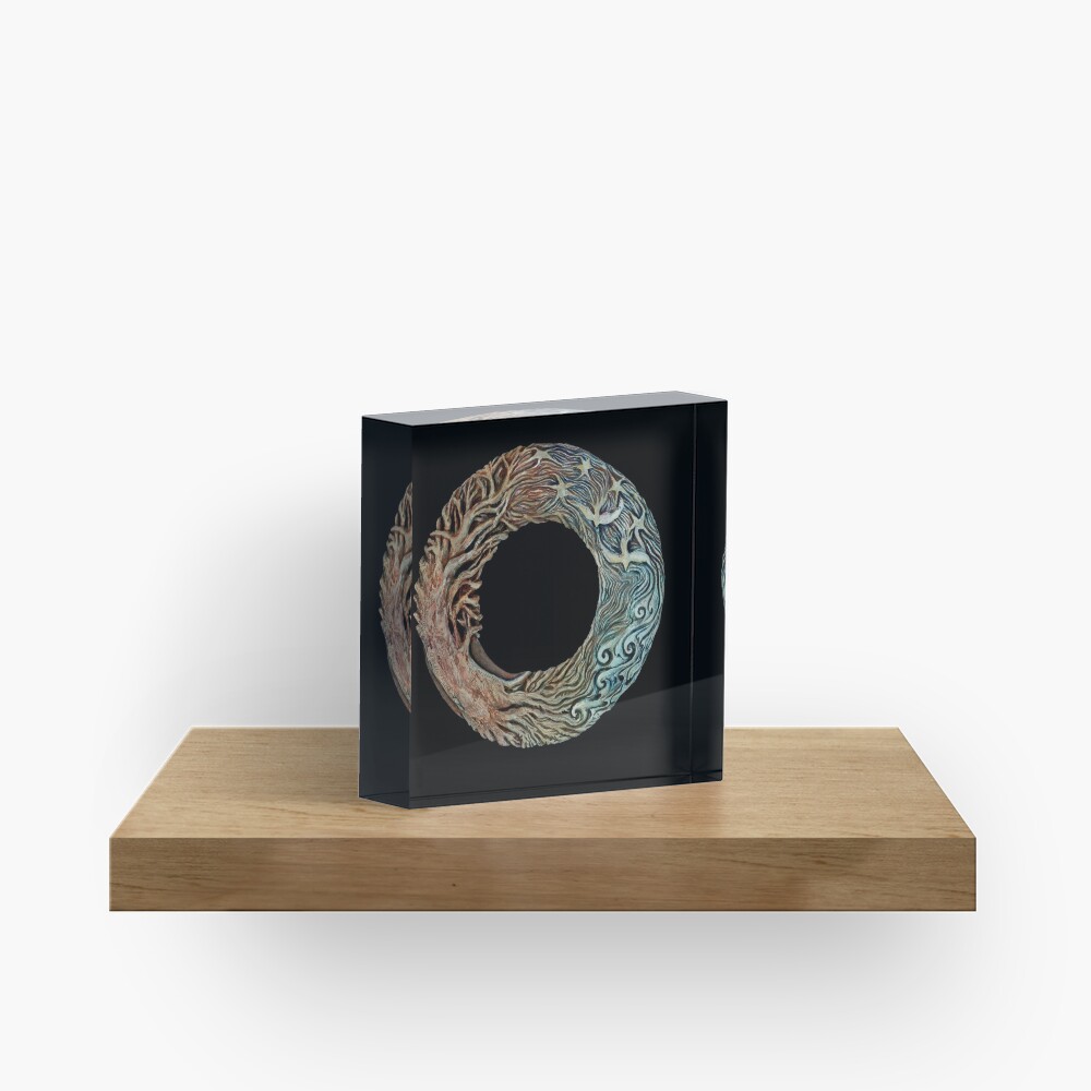 Mandala: solstice sacred circle Acrylic Block
