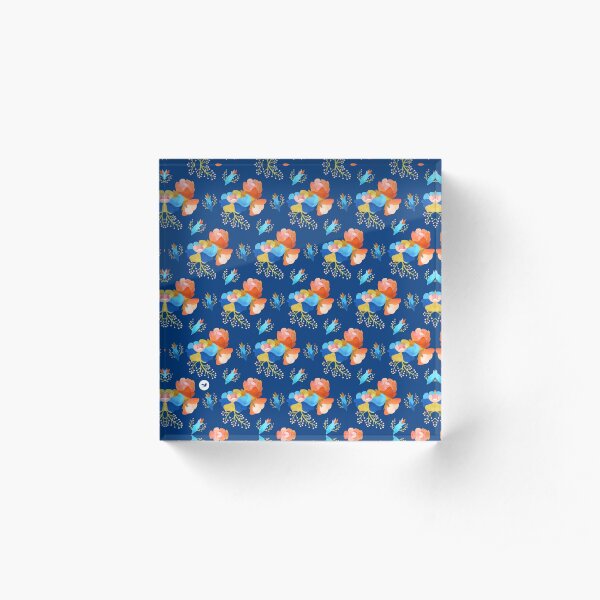 Bubbly (dark) Acrylic Block