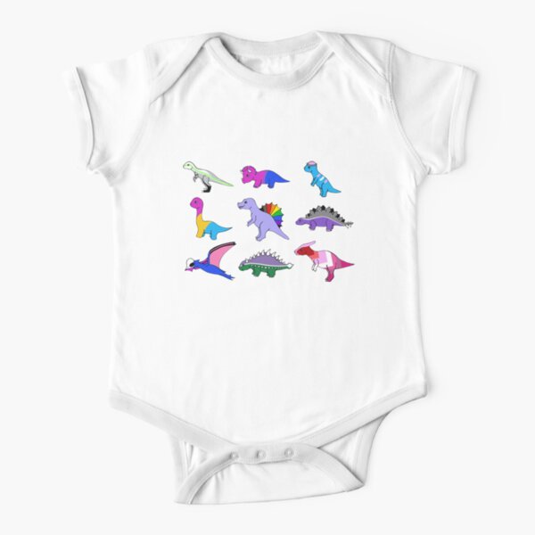 Pride Dinosaurs Short Sleeve Baby One-Piece