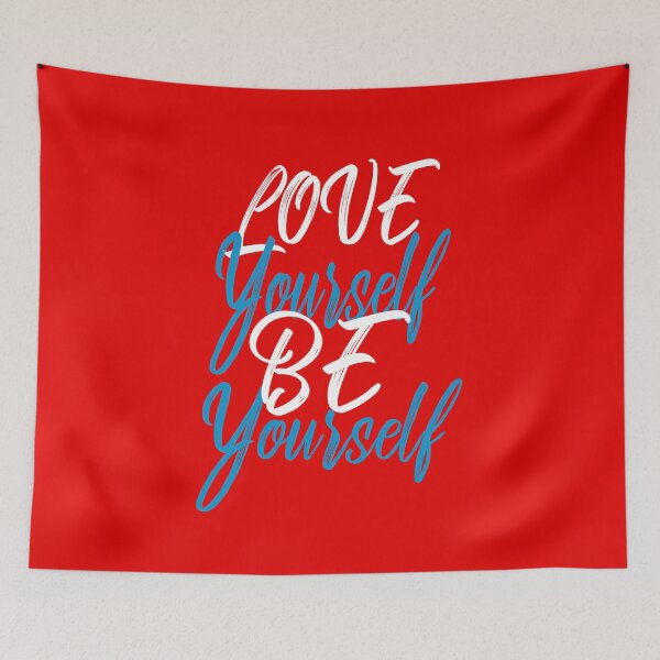 Item preview, Love Yourself Be Yourself - Red, White And Blue designed and sold by 4wordsmovement.