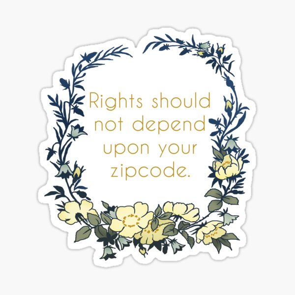 Item preview, Rights Should Not Depend Upon Your Zipcode designed and sold by fabfeminist.