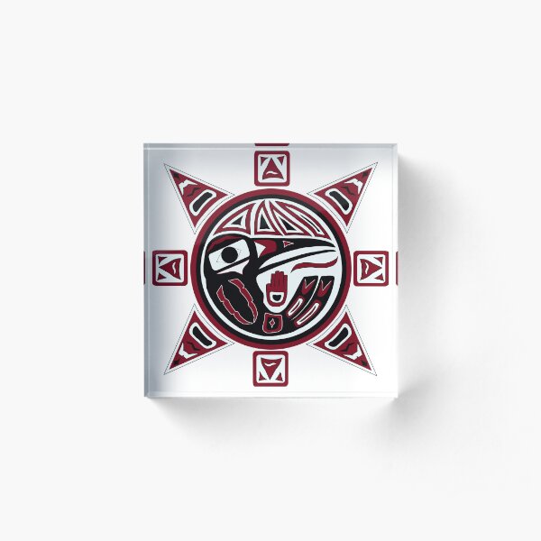 Northwest Indian Hummingbird Sun Acrylic Block
