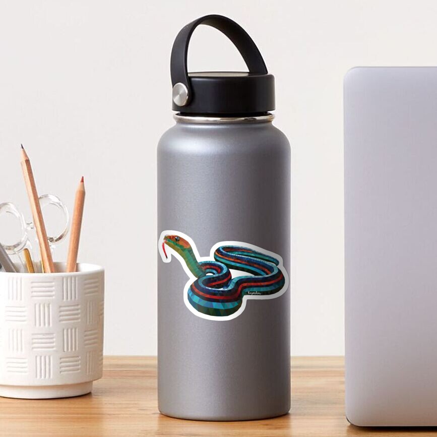 Low Poly San Francisco Garter Snake Sticker