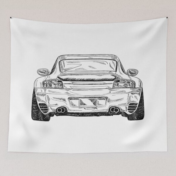 Item preview, Carrera 911 Rear Sketch designed and sold by Sketchwagen.