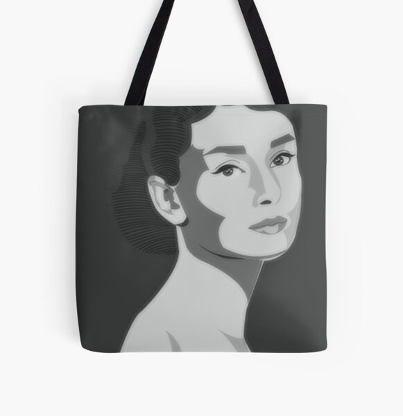 Audrey Hepburn Printed Handbag Eco Reusable High Capacity Shoulder