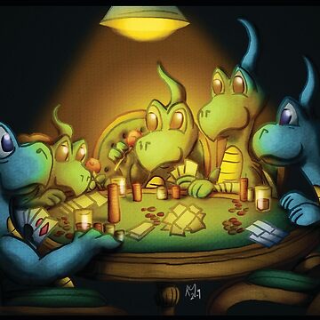 Artwork thumbnail, Dragons Playing Poker by Kieran Madden