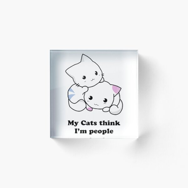 Aperçu de l'œuvre Mes chats pensent que je suis un peuple. créée et vendue par mArt-ket.