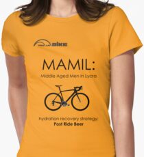Cycling T Shirt - MAMIL (middle aged men in lycra) Hydration Women's Fitted T-Shirt
