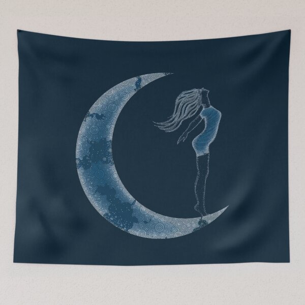 Item preview, Crescent Moon Goddess designed and sold by serenaking.
