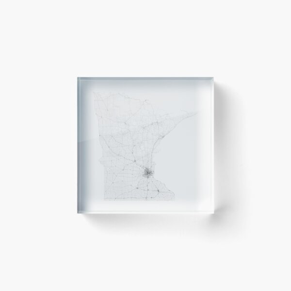Item preview, Roads of Minnesota. (Black on white) designed and sold by Graphical-Maps.