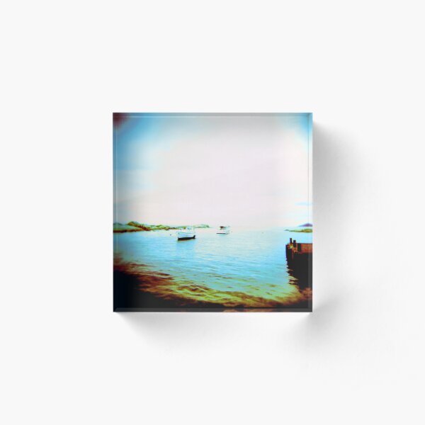 Ghosted Boats Acrylic Block