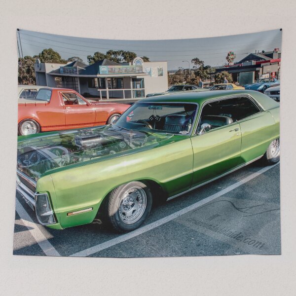 Item preview, Coffee n Classics misted bonnet green Plymouth Fury designed and sold by Cars around Adelaide.