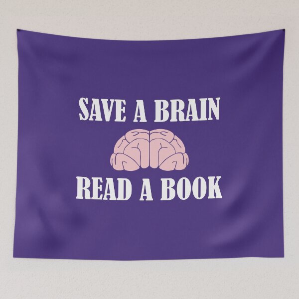 Item preview, Save a Brain Read a Book designed and sold by WordvineMedia.