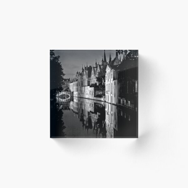 Canals of Bruges Acrylic Block