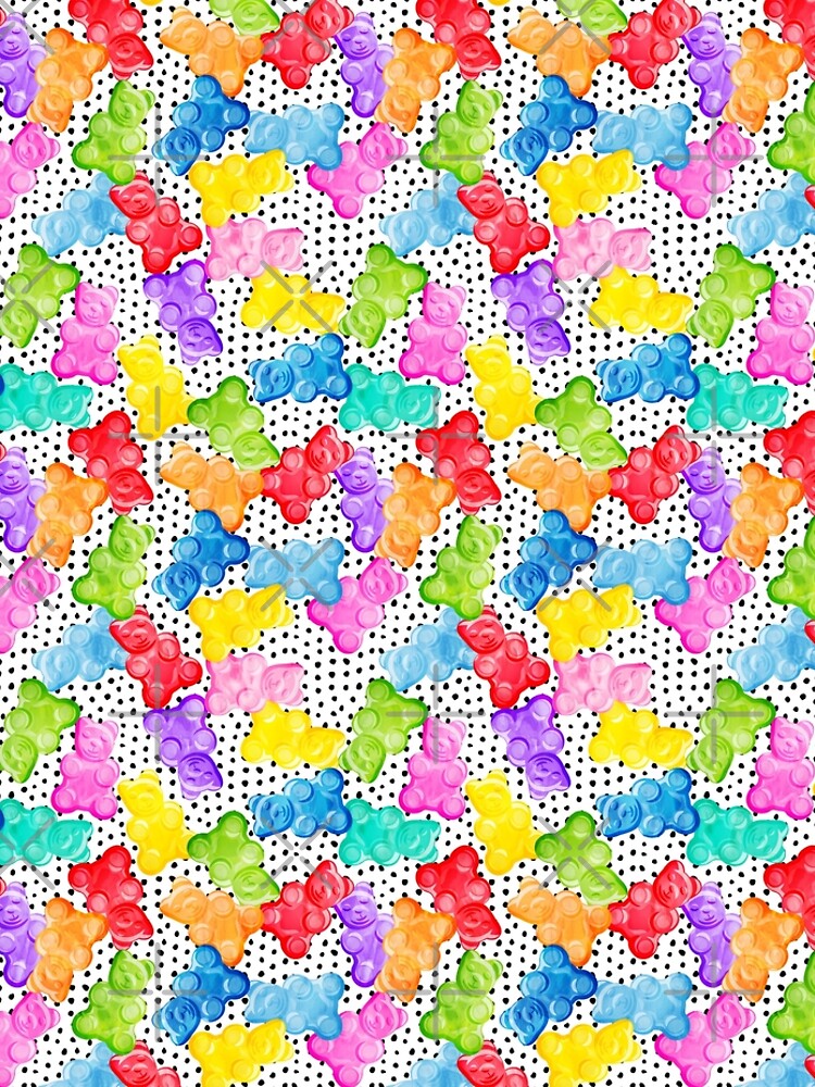 Gummy Bears on polka dots by littlearrow