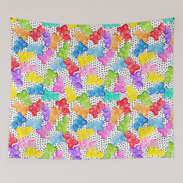 Item preview, Gummy Bears on polka dots designed and sold by littlearrow.