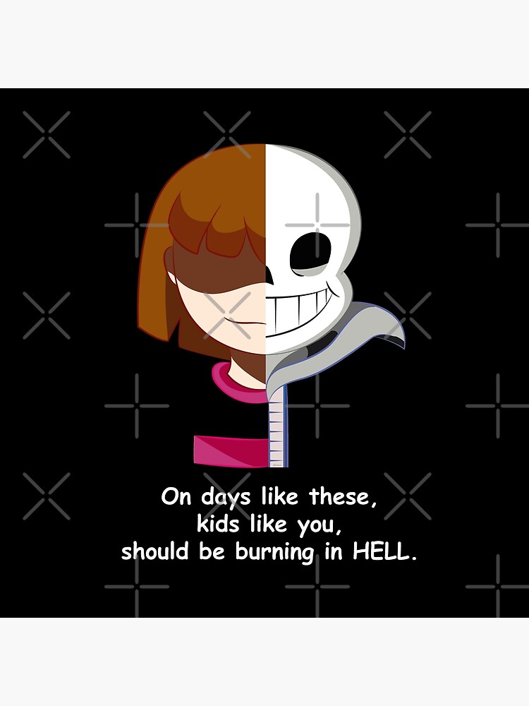 Undertale Sans Vs Frisk Art Board Print By Zariaa Redbubble
