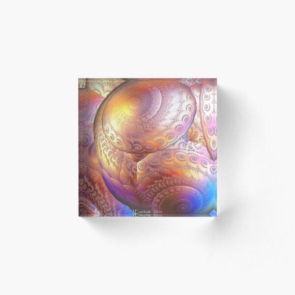 Smooth Surface Fractal Acrylic Block