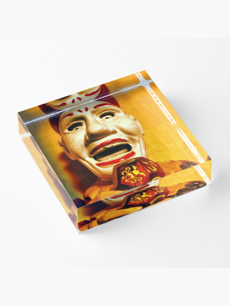 Alternate view of The Klown in Yellow Acrylic Block