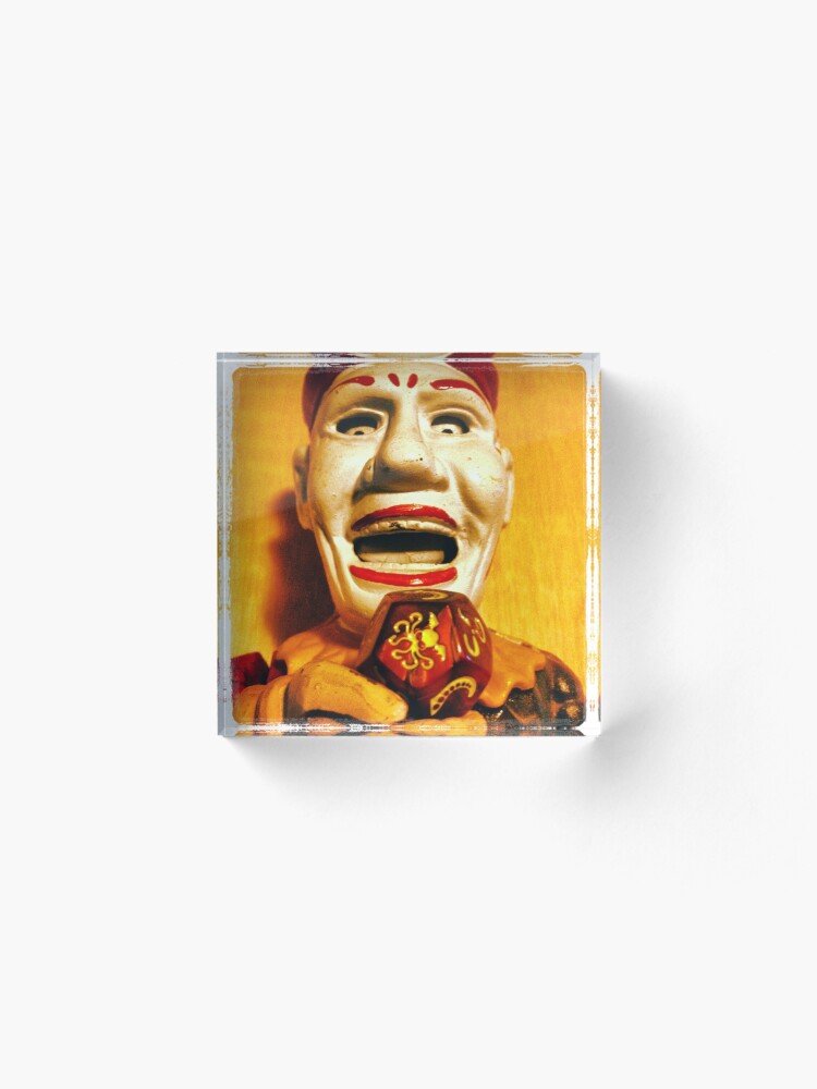 Alternate view of The Klown in Yellow Acrylic Block