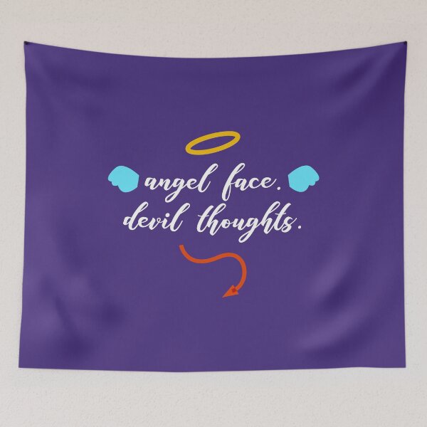 Item preview, Angel Face Devil Thoughts 0740 designed and sold by WordvineMedia.