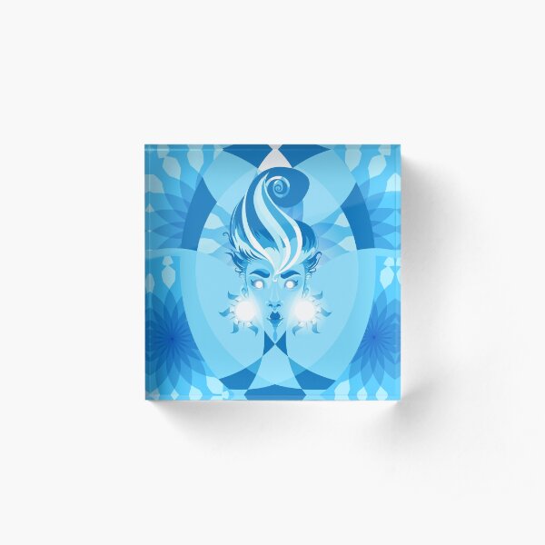 Blue Sunshine Acrylic Block