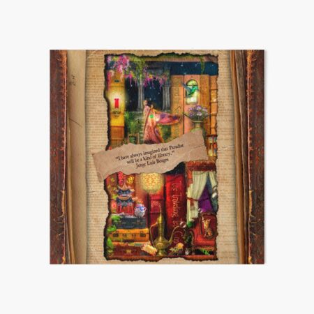 The Curious Library Calendar - April Art Board Print