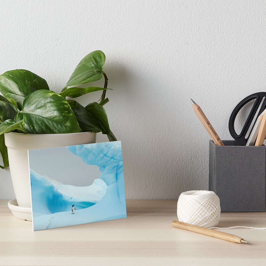All alone in the ice Art Board Print