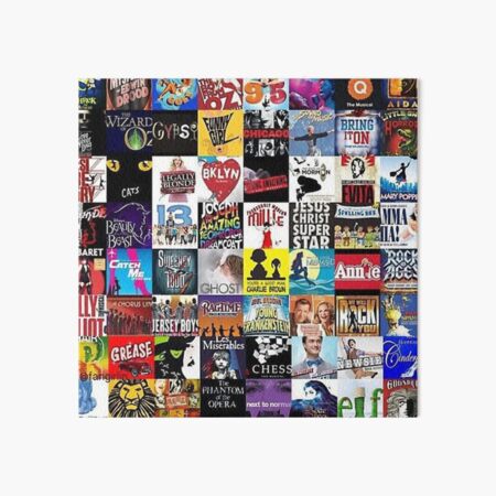 Musicals Collage leggings Art Board Print