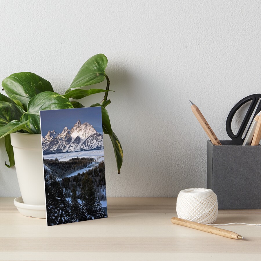 Snake River Overlook, Jackson Hole, Wyoming Art Board Print