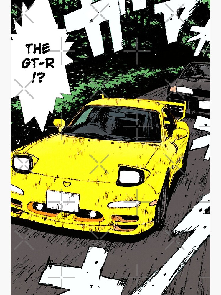 Initial D Fd3s Vs R32 Art Board Print For Sale By Xencn Redbubble