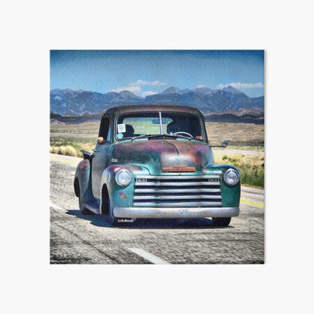 Large Chevrolet Stepside 2 Truck Muscle Hotrod V8 America Wall Poster Art Print