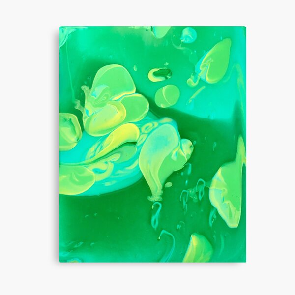 Green Flame Canvas Print