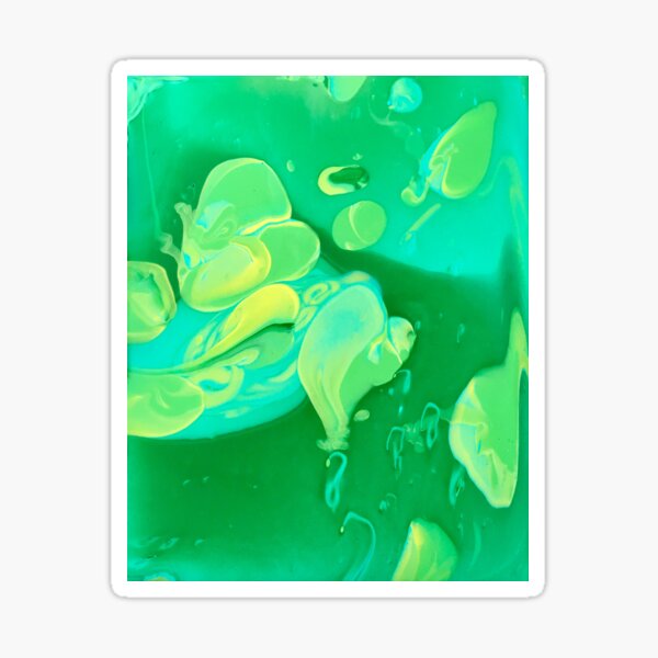 Green Flame Sticker