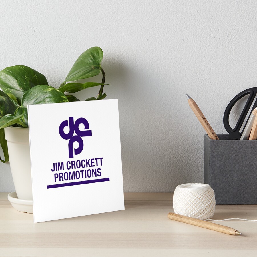 "Jim Crockett Promotions Logo" Art Board Print by CDSmiles Redbubble