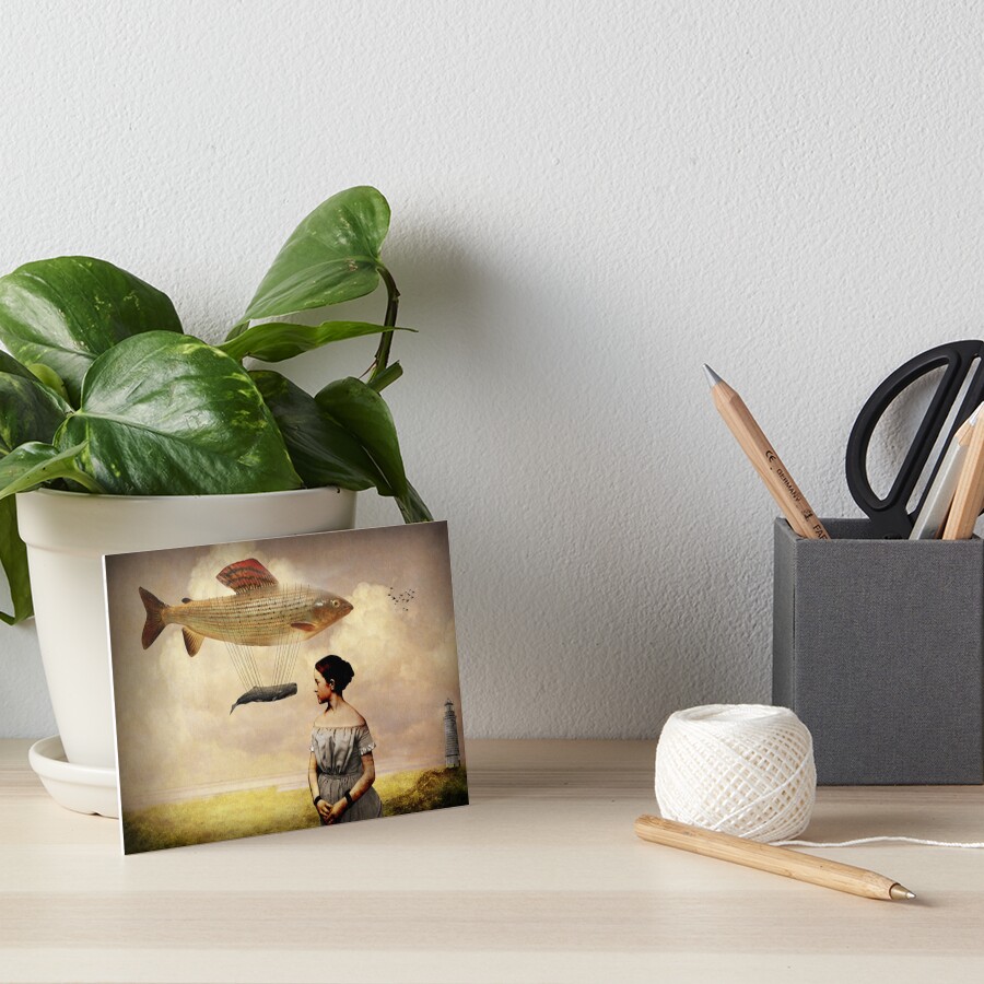 Whale watching Art Board Print