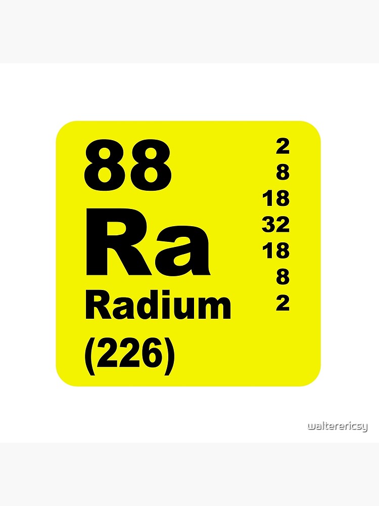 Radium Periodic Table Of Elements Art Board Print