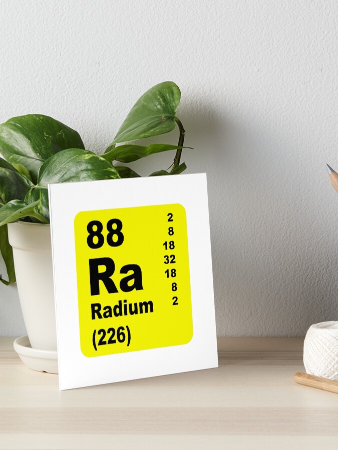 Radium Periodic Table Of Elements Art Board Print