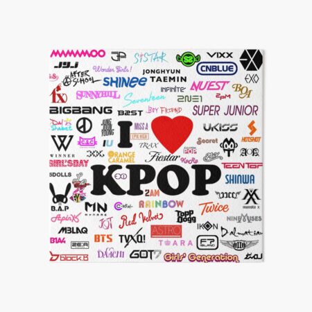 I <3 K-POP Art Board Print