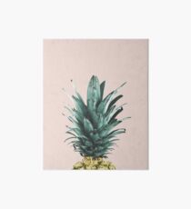 Ananas auf Rosa, Ananas-Top, Minimal Galeriedruck