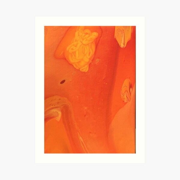 Orange Chaos Art Print