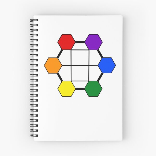Item preview, Simple Rainbow Pride Hexagonal Design designed and sold by ScarySarahShop.
